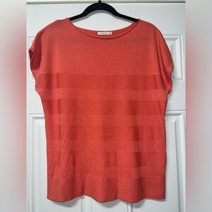 Staccato Large light knit top - Coral